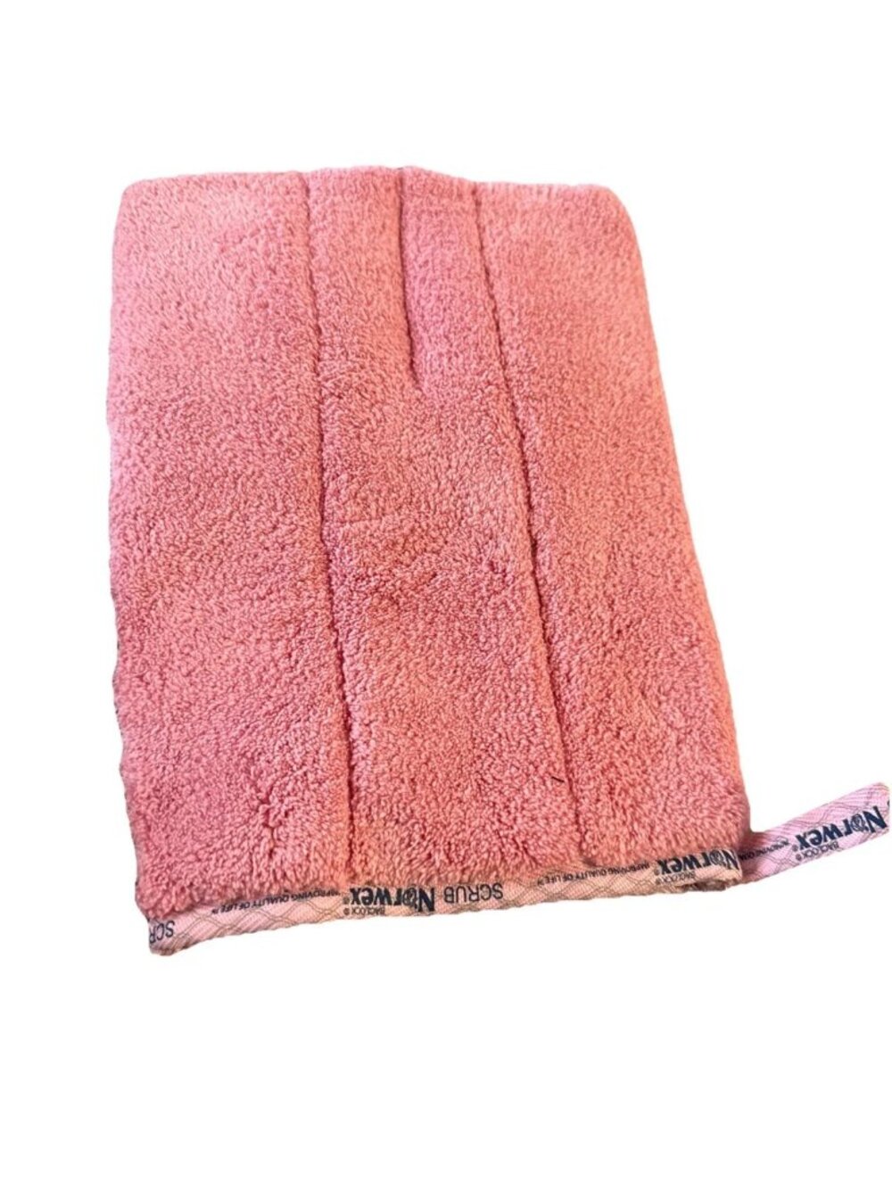 *NWOB Norwex Bathroom Scrub Mitt Tub Shower Sink Microfiber Pink